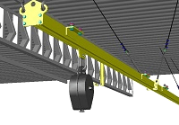 Linha de vida em trilho
